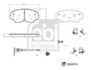 Kit de plaquettes de frein, frein à disque