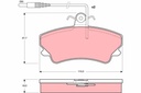Kit de plaquettes de frein, frein à disque