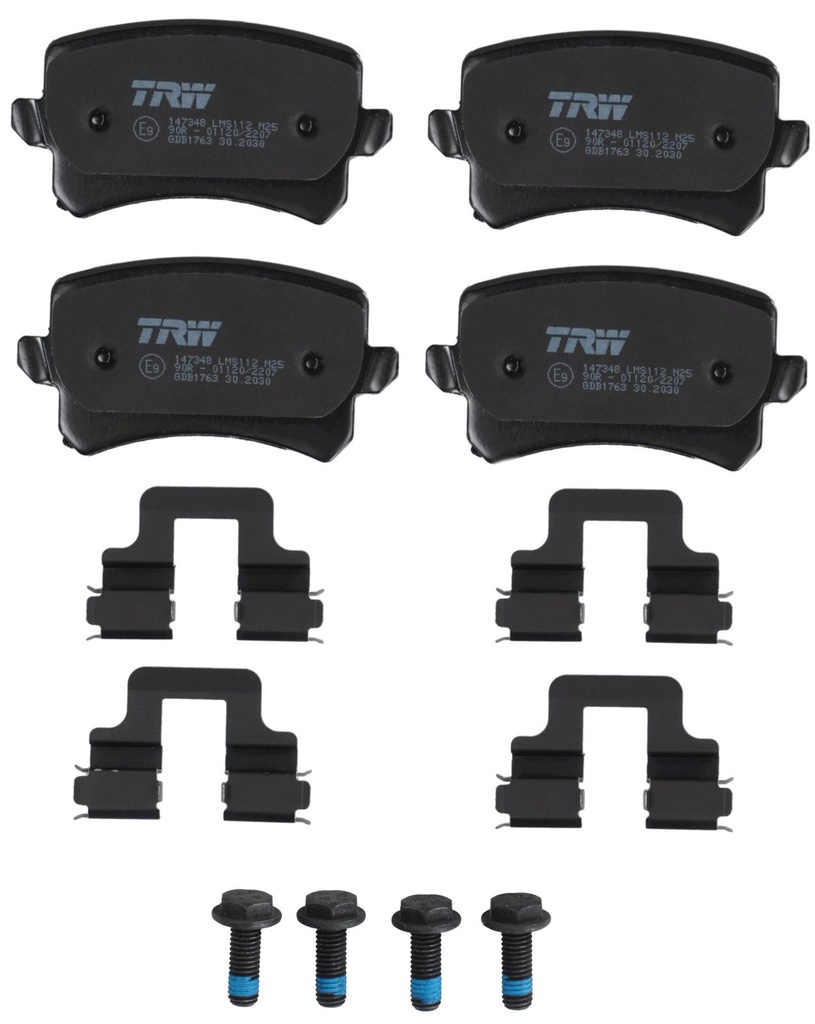Kit de plaquettes de frein, frein à disque